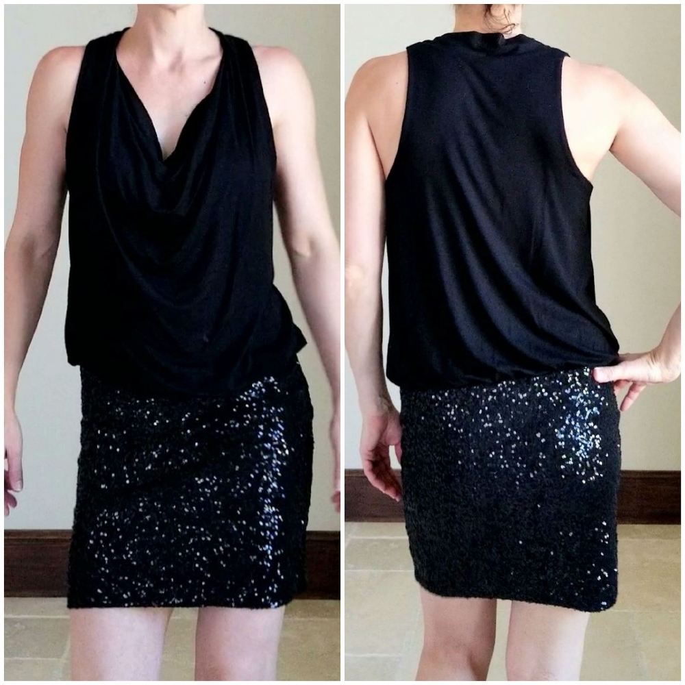 Fifteen Twenty  Black Cocktail Party Dress XS